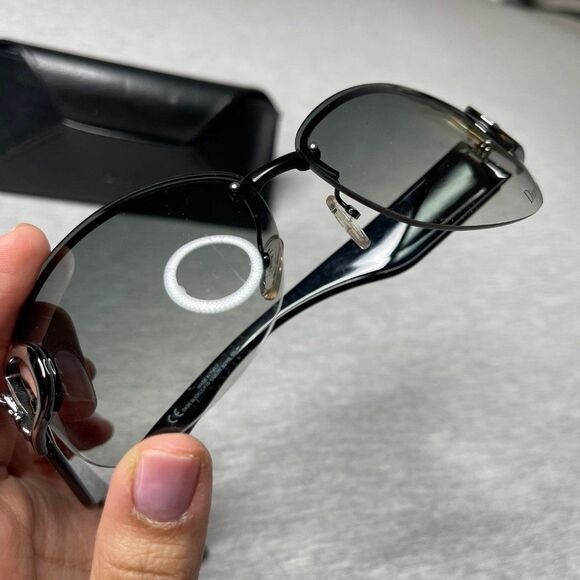 Christian Dior Women\'s Black & Green Gradient Wrap Belt Buckle Logo Sunglasses main image 10
